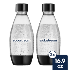 Sodastream Slim Sparkling Water Bottle Twin Pack Black 16.9 oz