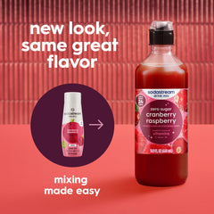 Sodastream Classics® Cranberry & Raspberry Zero Sugar Drink Mix 440ml