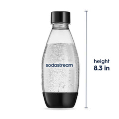 Sodastream Slim Sparkling Water Bottle Twin Pack Black 16.9 oz