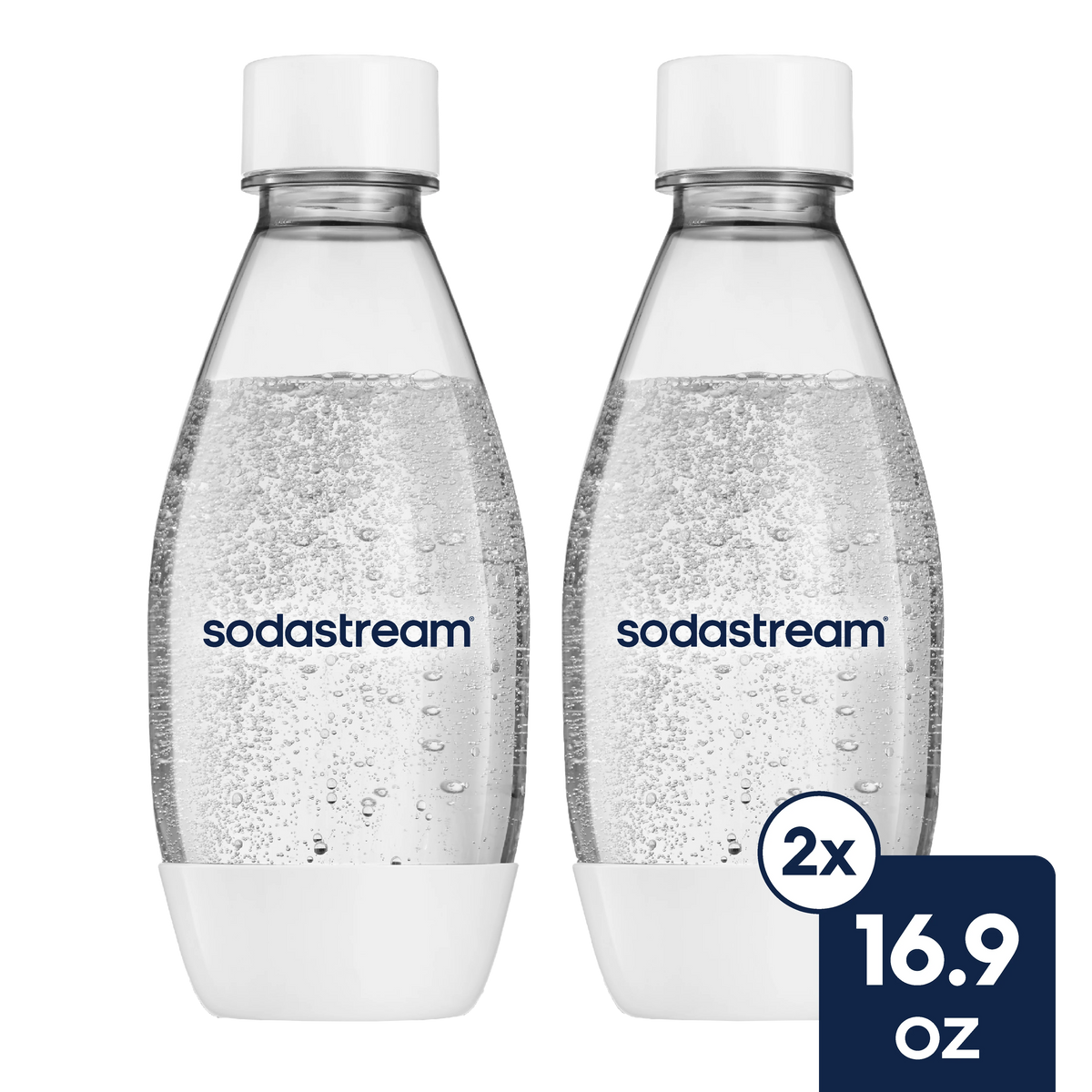 Sodastream Slim Sparkling Water Bottle Twin Pack White 16.9 oz